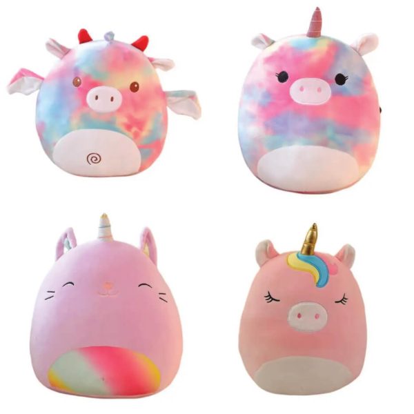 Squishy Round Shaped Plush Animal Cushion