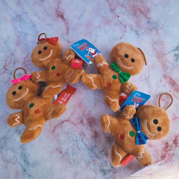 Plush Toy 3 & 6 inch Gingerbread Man 4 Colours of Each Size