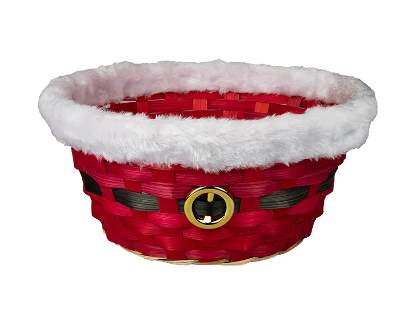 Santa Bamboo Basket – 24cm x 11cm